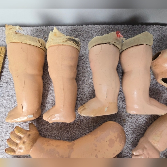 Vintage  Composition Doll Parts - Picture 2 of 12